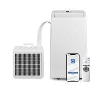 Prem-i-air 12000BTU Portable Split Air Conditioner, DC Inverter, Cooling, Heating, Fan, Dehumidifying, WiFi and Remote Control, Low Noise, New R32 Refrigerant, Home, Caravan, RV