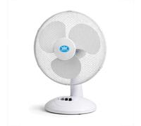 Prem-I-Air 16" Desk Fan With Oscillation, 3 Speeds White
