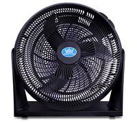 Prem-i-air Black 16 Inch (40 cm) Powerful Cooling High Velocity Floor or Wall Mountable Air Circulator Fan with 3 Airflow Speed Settings, Quiet Operation For Use in Homes and Offices.