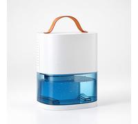 Prem-i-air Compact Dehumidifier, 240ml/day, 0.9L Tank, 45dB Ultra Quiet, 25W Energy Saving, Auto-Off, White ABS, Portable with Handle