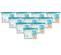 Prem-I-Air Desiccant Moisture Absorber Drying Dehumidifier Reduces Damp, Humidity & Condensation in Wardrobes, Cupboards, Home, Kitchen, Bedroom, Caravan, Office, Basement 600ml Absorption Pack of 10