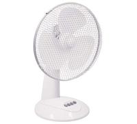 Prem-I-Air EH1522 12 White Oscillating Desktop Fan with 3 Speed Settings