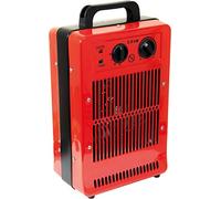 Prem-i-air Elite Electric 2.8kW Turbo Fan PTC Metal Space Heater With Thermostat, 3 Fan Heat Settings and Carry Handle for use in Workshops, Garages, Offices, Shops, Sheds, Greenhouses and Restaurants