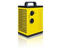 Prem-i-air Elite Electric 2kW Turbo Fan PTC Industrial Space Heater With Thermostat, 3 Heat Settings and Carry Handle for use in Workshops, Garages, Offices, Shops, Sheds, Greenhouses and Restaurants