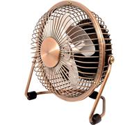 Prem-i-air Mini 4" Adjustable USB Cooling Desk Fan With Stand, 360 Degree Rotation and Silent Operation For Use in Homes, Offices, Laptops, Computers.
