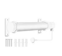 Prem-I-air Tubular Heater 2FT 80W for Kitchen, Work Rooms, Conservatory, Green House for Back Ground Heat, Low Energy Frost Protection, Quiet Operation, Thermal Protection With Bracket White