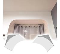 Premade Arch Kit Doorway EPS Lightweight Foam, 7-21 in Curved Doorway Arch Kit for Hall/Dining Room, Seamless Paintable Archway Kits for Doorways(13x13x13in/33x33x33cm)