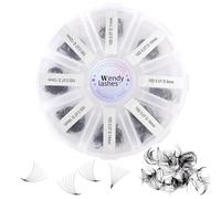 Premade Fans Eyelash Extension 10D D Curl 0.03mm 500 Fans 9-16mm Mixed Pre Made Fans Thin Base Russian Lash Extensions Pro Made Loose Lash Fans(500-10D-0.03-D-916)