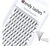 Premade Fans Eyelash Extension 14D C Curl 0.07mm Mixed Length 14-20mm Pre Fanned Russian Volume Lashes Middle Tap Volume Lash Extensions(14d-0.07-c-mix14-20)