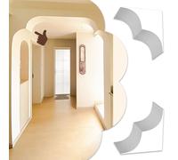 Premade Inside Diy Arch Doorway Kit, Set of 2 Arch Doorway Kit Corners for Hallway Entryway, French Elegant Arched Door Top Frame Molding(30X30x15cm/11.8x11.8x5.9in)