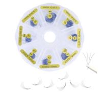 Premade Lashes Fans 1000 Fans 10D Premade Volume Eyelash Extensions 8-15mm Mixed Tray Pointy Thin Base 0.05 Promade Loose Fans C D Curl Supply (Petal Box 1000 Fans - 4D -C, 8-15mm mix)