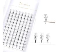 Premade Manga Lash Extensions 5D W Shape Eyelash V-Shaped Pyramid Spire Volume Fans Lashes Cluster,9-15mm Anime Cosplay Makeup Eyelashes (Peacock Feathers 12mm, C Curl)
