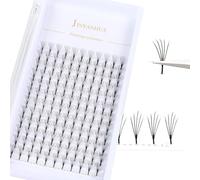 Premade Manga Lash Extensions 5D W Shape Eyelash V-Shaped Pyramid Spire Volume Fans Lashes Cluster,9-15mm Anime Cosplay Makeup Eyelashes (Spire 5D-W 10mm, D Curl)