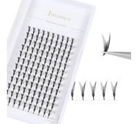 Premade Manga Lash Extensions 5D W Shape Eyelash V-Shaped Pyramid Spire Volume Fans Lashes Cluster,9-15mm Anime Cosplay Makeup Eyelashes (V-Wings 10mm, D Curl)