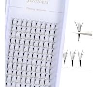 Premade Manga Lash Extensions 5D W Shape Eyelash V-Shaped Pyramid Spire Volume Fans Lashes Cluster,9-15mm Anime Cosplay Makeup Eyelashes (EQ Butterfly Wings 12mm, C Curl)