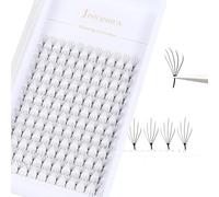 Premade Manga Lash Extensions 5D W Shape Eyelash V-Shaped Pyramid Spire Volume Fans Lashes Cluster,9-15mm Anime Cosplay Makeup Eyelashes (Neptune 5D-W 10mm, D Curl)