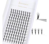 Premade Manga Lash Extensions 5D W Shape Eyelash V-Shaped Pyramid Spire Volume Fans Lashes Cluster,9-15mm Anime Cosplay Makeup Eyelashes (V-Center 10mm, C Curl)