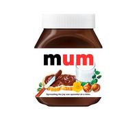 Premade Mum Name Labels for Jars - Personalised Labels with A Name to Fit a Nutella Spread Jar, Customised Gifts for Him, Gift Label Sticker Premade with Your Name