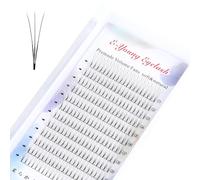 Premade Russian Volume Fans 4d/5d/6d/7d/8d Eyelashes 0.07 Thickness Natural Soft Short Stem Lash Eyelash Extensions 3d Supplies Individual Lashes (E-Y 3D-0.07-C, 13mm)