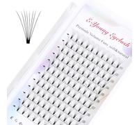Premade Russian Volume Fans 4d/5d/6d/7d/8d Eyelashes 0.07 Thickness Natural Soft Short Stem Lash Eyelash Extensions 3d Supplies Individual Lashes (E-Y 8D-0.07-D, 11mm)