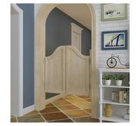 Premade Solid Wood Saloon Doors - Indoor Swinging Cafe Doors for Kitchen & Pub Entrance Pre-Sanded FinishConstruction Dimensions: 55.1"x35.4" (CW140xH90cm)