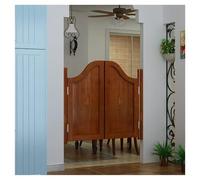 Premade Solid Wood Saloon Doors - Pre-Sanded Indoor Swinging Cafe Doors for Kitchen Pub Shop Entrance Strong Joints 29.5x47.2in (W75xH120cm)