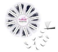 Premade Volume Eyelash Extensions 10D 0.07 C Curl 1000pcs Russian Lashes 9-16mm Mixed Tray Pre-Made Russian Lashes Handmade Promade Loose Fans