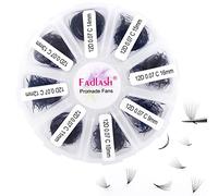 Premade Volume Eyelash Extensions 12D 0.07 C Curl 1000pcs Russian Lashes 9-16mm Mixed Tray Pre-Made Russian Lashes Handmade Promade Loose Fans