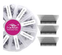 Premade Volume Eyelash Extensions 500PCS 14D 0.07 C Curl Russian Lashes 8-15mm Mixed Tray Pre-Made Russian Lashes Handmade Promade Loose Fans