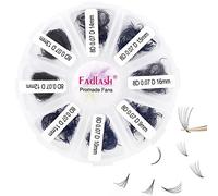 Premade Volume Eyelash Extensions 8D 0.07 D Curl 1000pcs Russian Lashes 9-16mm Mixed Tray Pre-Made Russian Lashes Handmade Promade Loose Fans