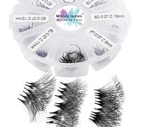 Premade Volume Eyelash Extensions 8D 0.07mm C Curl 500 Fans 9-16mm Mixed Tray Premade Fans Loose Handmade Volume Lash Extensions Pointed Thin Base Promade Loose Fans(500-8D-0.07-C-916)
