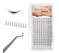 Premade Wings Lash Extensions 8-15mm Mix Lash Tray C/D Curl Premade Volume Fans Comic Spire Eyelashes Black Flat Root Feather Soft Individual Anime Spire Eyelash (Wing 2-D 8-15mm Mix)