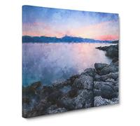 Premantura in Istria Croatia Canvas Print | Gallery Wrapped 30mm Frame Wall Art | 14x14 inches | Ready to Hang | Abstract Picture | Living Room Bedroom Lounge Office