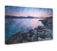 Premantura In Istria Croatia Canvas Print | Gallery Wrapped 30mm Frame Wall Art | 24x16 inches | Ready to Hang | Modern Picture | Living Room Bedroom Lounge Office
