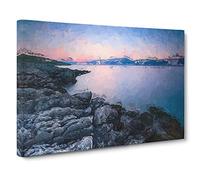 Premantura in Istria Croatia Canvas Print | Gallery Wrapped 30mm Frame Wall Art | 30x20 inches | Ready to Hang | Abstract Picture | Living Room Bedroom Lounge Office