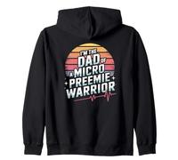 Premature Baby Dad Micro Preemie NICU Pride Zip Hoodie