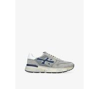 Premiata Mens Premiata Mick Suede and Woven Trainers Grey/M.Cmb Eur 43 / 9 UK Men