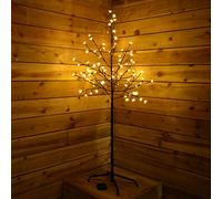 Premier 1.5m Battery Cherry Blossom Tree - 96 Cool White LED Lights & Timer