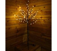 Premier 1.5m Battery Cherry Blossom Tree - 96 Warm White LED Lights & Timer