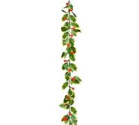 Premier 1.8m Pre-Lit Holly & Berries Christmas Garland
