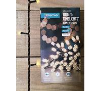Premier 100 Battery Op Warm White String Christmas Lights LV112383WW