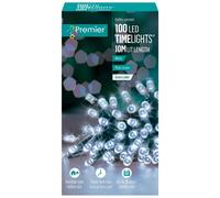 Christmas 100 Battery Timer LED Lights Indoor or Outdoor - White