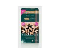 Premier Multi Action Battery Operated Timelights 100 LED Vintage Gold/Green