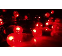 10m 100 LED Premier Multi Action Outdoor Pearl Christmas Lights Red