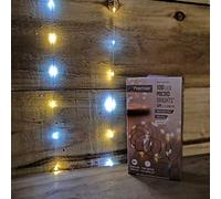 Premier 100 Micro Bright Multi Action Pin Wire LED Lights Warm White & White