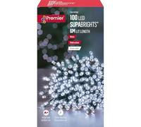 Premier 100 Multi-Action LED SUPABRIGHTS with Timer - White (LV126666W)