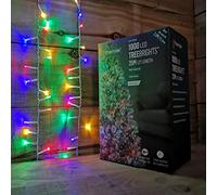 Premier 1000 LED 25m TreeBrights Christmas Lights Multi Coloured LED Lights