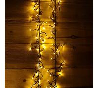 Premier 12.4m Multi Action 960 Warm White LED Cluster Christmas Lights with Timer