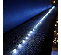 Premier 12.8m Compact MicroBrights Christmas Lights with 800 LEDs in White