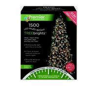 Premier Decorations - 1500 Multi Action TreeBrights LED Lights with Timer - Warm White & White